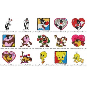 15 Looney Tunes Embroidery Designs Collection 04